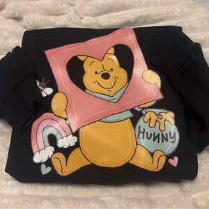 Black Winnie the Pooh Graphic Sweatshirt